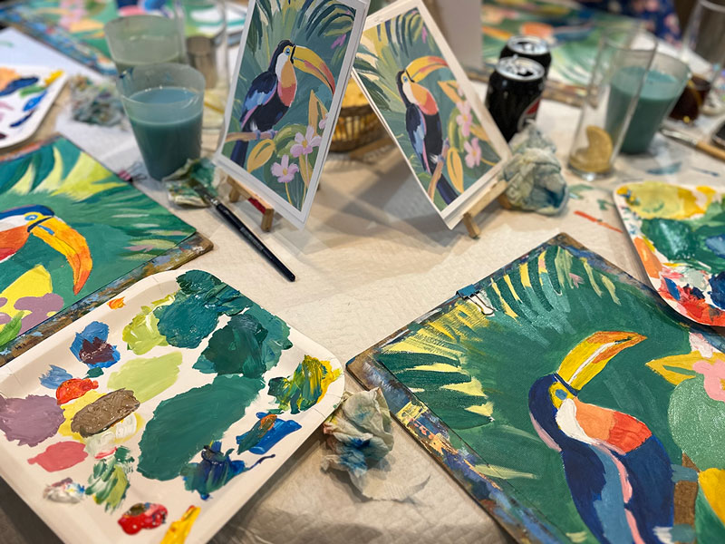Gibraltar Artists Studio - Curry & Sushi Art & Food Class