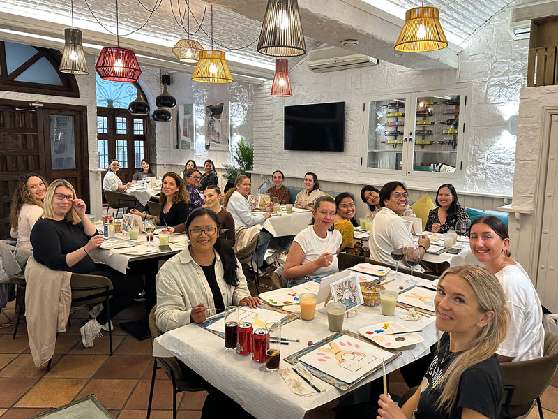 Gibraltar Artists Studio - Caffe Bottega Art & Wine Class